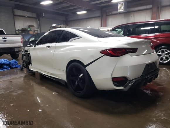 2017 Infiniti Q60 Sport with VIN JN1EV7EL4HM553146, listed as a Copart auction lot 46925965 with 81,136 mi miles and Salvage Title. Bid and sale history available at carsss.com. Image 2.