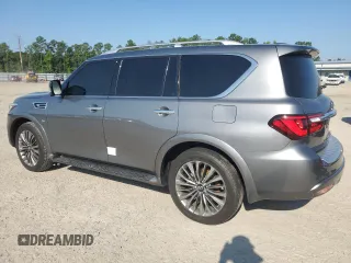2018 Infiniti QX80 with VIN JN8AZ2NC1J9441260, listed as a Copart auction lot 67127054 with 132,043 mi miles and Salvage Title. Bid and sale history available at carsss.com. Image 2.