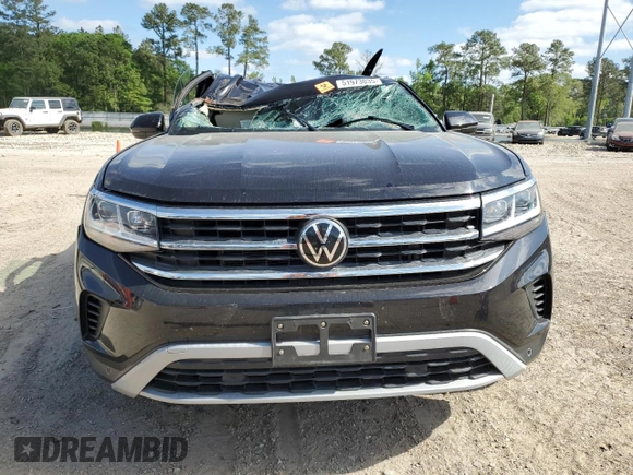 2023 Volkswagen Atlas SE with VIN 1V2WR2CA7PC500650, listed as a Copart auction lot 51973035 with 29,700 mi miles and Salvage title. Bid and sale history available at DreamBid. Image 5.