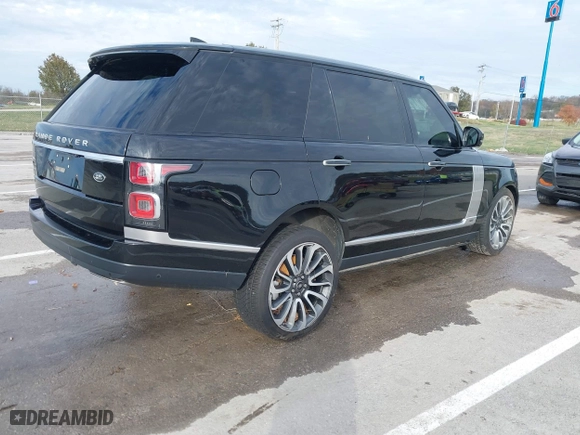 2020 Land Rover Range Rover Autobiography with VIN SALGV5SE2LA599707, listed as a IAAI auction lot 40878526 with 1 mi miles. Bid and sale history available at carsss.com. Image 4.