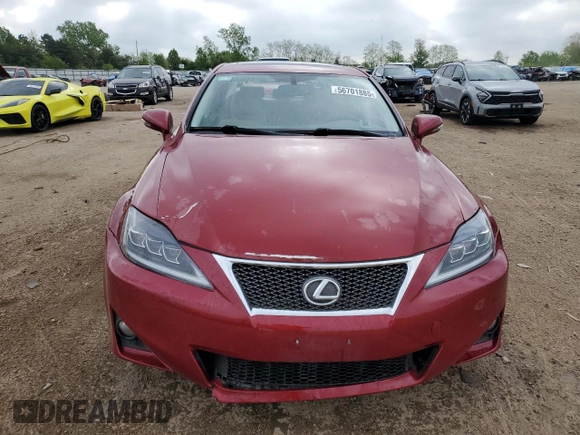 2012 Lexus IS 250 z VIN JTHCF5C27C5054925, wystawiony jako Copart lot #56701885 z przebiegiem 99 558 mil mil oraz Szkoda całkowita • Salvage title. Historia ofert i sprzedaży dostępna na DreamBid. Obrazek 5.