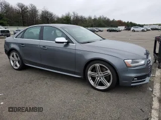 2014 Audi S4 Premium Plus with VIN WAUBGAFL4EA080431, listed as a Copart auction lot 65033654 with 48,430 mi miles and Salvage Title. Bid and sale history available at carsss.com. Image 4.