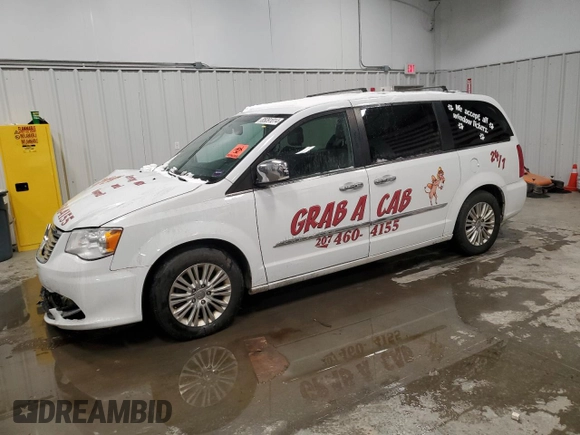 2015 Chrysler Town & Country Limited Platinum with VIN 2C4RC1GG7FR617711, listed as a Copart auction lot 85091014 with 0 mi miles and Salvage Title. Bid and sale history available at carsss.com. Image 1.