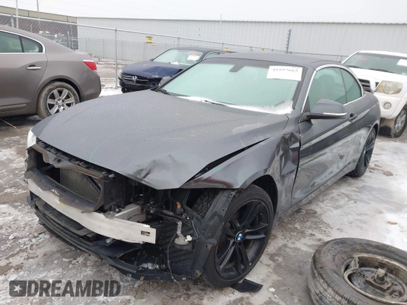 2016 BMW 4 Series 428i xDrive with VIN WBA3T1C56GP822270, listed as a IAAI auction lot 41557665 with 116,637 mi miles and . Bid and sale history available at carsss.com. Image 18.