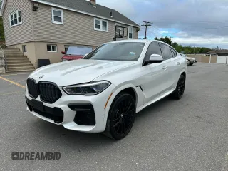 2022 BMW X6 M50i z VIN 5UXCY8C07N9J38801, wystawiony jako Copart lot #57756775 z przebiegiem 71 025 mil mil oraz Tytuł czysty. Historia ofert i sprzedaży dostępna na DreamBid. Obrazek 1.