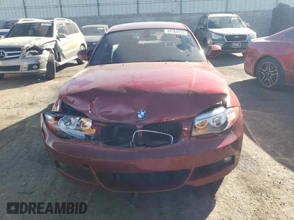 2013 BMW 1 Series 128i z VIN WBAUP9C51DVS94863, wystawiony jako Copart lot #44164275 z przebiegiem 71 162 mil mil oraz Szkoda całkowita • Salvage title. Historia ofert i sprzedaży dostępna na DreamBid. Obrazek 5.