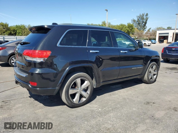 2015 Jeep Grand Cherokee Overland with VIN 1C4RJFCT6FC628729, listed as a Copart auction lot 50192705 with 106,102 mi miles and Salvage Title. Bid and sale history available at carsss.com. Image 3.