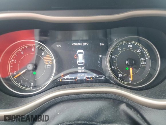 2016 Jeep Cherokee Limited with VIN 1C4PJMDB8GW248874, listed as a Copart auction lot 63388455 with 132,535 mi miles and Salvage title. Bid and sale history available at DreamBid. Image 9.