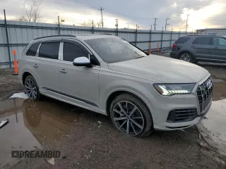 2024 Audi Q7 Premium Plus with VIN WA1LXBF79RD010132, listed as a Copart auction lot 46537955 with 10,664 mi miles and Salvage title. Bid and sale history available at DreamBid. Image 4.