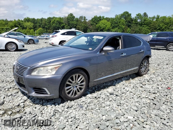 2013 Lexus LS 460 with VIN JTHBL5EF9D5113902, listed as a Copart auction lot 58020065 with 234,478 mi miles and Salvage title. Bid and sale history available at DreamBid. Image 1.