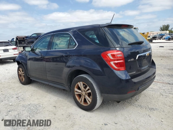 2017 Chevrolet Equinox LS with VIN 2GNALBEK9H6124666, listed as a Copart auction lot 54269075 with 126,467 mi miles and Salvage Title. Bid and sale history available at carsss.com. Image 2.