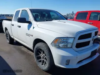 2014 Ram 1500 Express with VIN 1C6RR7FTXES119572, listed as a IAAI auction lot 41655142 with 143,232 mi miles. Bid and sale history available at carsss.com. Image 1.