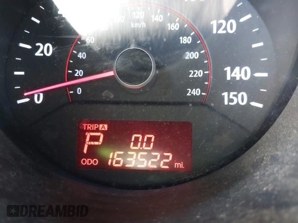 2012 Kia Sorento LX with VIN 5XYKTDA22CG286925, listed as a IAAI auction lot 41766103 with 163,522 mi miles. Bid and sale history available at carsss.com. Image 12.