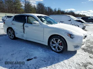 2013 Infiniti M with VIN JN1BY1AR9DM603034, listed as a Copart auction lot 88311885 with Not Provided miles and Non Repairable. Bid and sale history available at carsss.com. Image 4.
