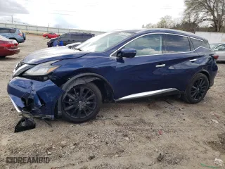 2020 Nissan Murano Platinum with VIN 5N1AZ2DS5LN153817, listed as a Copart auction lot 51153385 with 119,985 mi miles and Salvage Title. Bid and sale history available at carsss.com. Image 1.