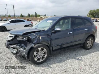 2009 Acura MDX with VIN 2HNYD28229H524259, listed as a Copart auction lot 54558615 with 162,409 mi miles and Salvage Title. Bid and sale history available at carsss.com. Image 1.