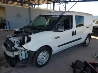 2021 Ram ProMaster City Cargo Tradesman with VIN ZFBHRFABXM6T85424, listed as a Copart auction lot 49722305 with 79,286 mi miles and Salvage Title. Bid and sale history available at carsss.com. Image 1.