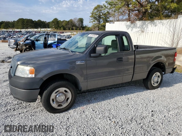2005 Ford F-150 XL with VIN 1FTRF122X5NB50685, listed as a Copart auction lot 45153925 with 146,329 mi miles and Salvage Title. Bid and sale history available at carsss.com. Image 1.