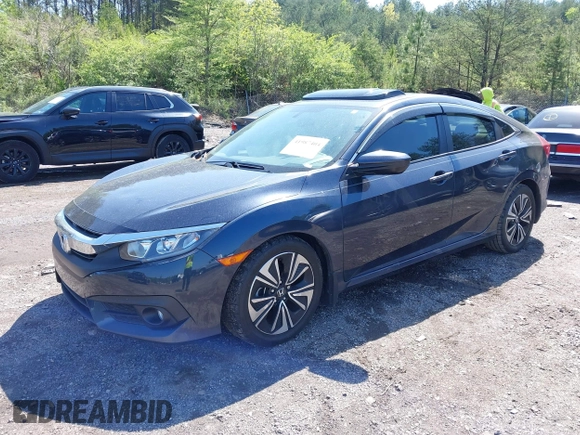 2017 Honda Civic Sedan EX-T with VIN 19XFC1F39HE021182, listed as a IAAI auction lot 41987404 with 88,733 mi miles. Bid and sale history available at carsss.com. Image 2.
