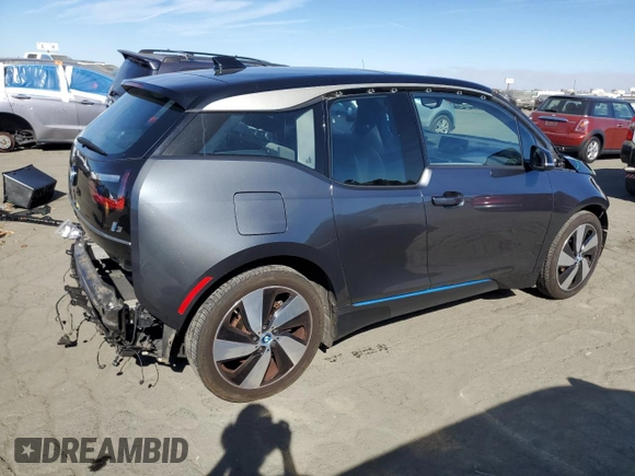 2021 BMW i3 with VIN WBY8P2C01M7H98318, listed as a Copart auction lot 76525254 with 26,276 mi miles and Salvage Title. Bid and sale history available at carsss.com. Image 3.