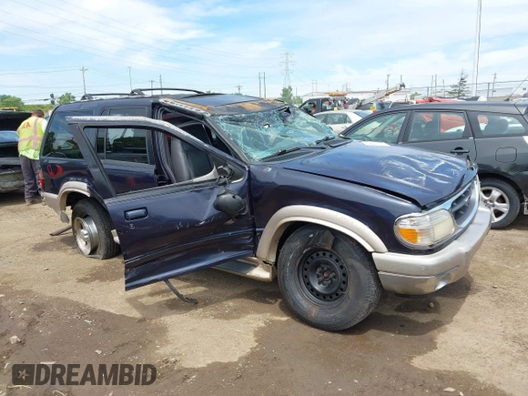 2001 Ford Explorer Eddie Bauer z VIN 1FMZU74E01ZA15102, wystawiony jako IAAI lot #42296412 z przebiegiem 163 954 mil mil oraz . Historia ofert i sprzedaży dostępna na DreamBid. Obrazek 1.
