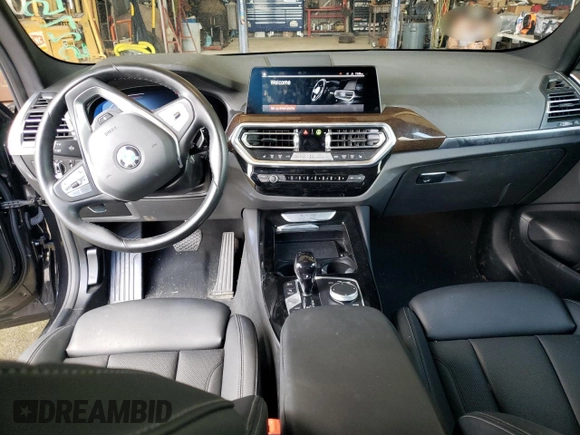 2024 BMW X3 sDrive30i with VIN 5UX43DP01R9V52605, listed as a Copart auction lot 52757335 with 20,403 mi miles and Clean Title. Bid and sale history available at DreamBid. Image 8.