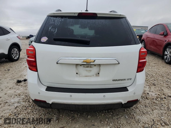 2016 Chevrolet Equinox LTZ with VIN 2GNALDEK2G1172937, listed as a Copart auction lot 44773705 with 58,196 mi miles and Salvage Title. Bid and sale history available at carsss.com. Image 6.