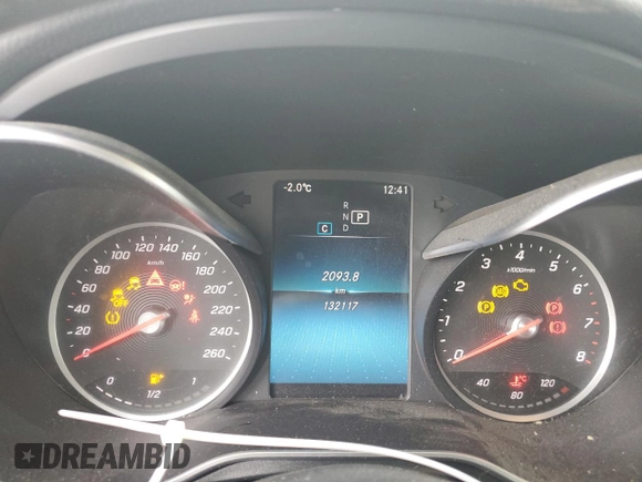 2021 Mercedes-Benz GLC with VIN W1N0J8EB6MF991402, listed as a Copart auction lot 85602014 with 132,117 mi miles and Salvage Title. Bid and sale history available at carsss.com. Image 9.
