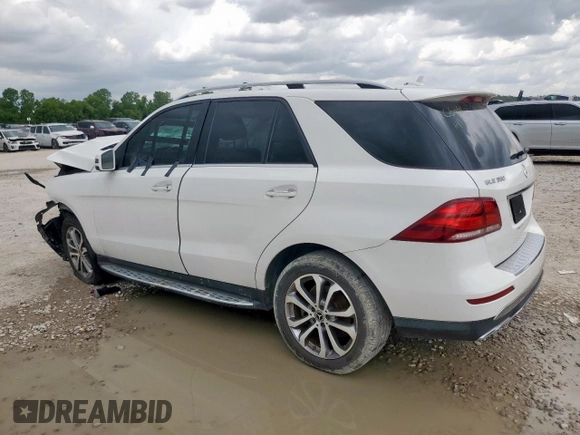 2017 Mercedes-Benz GLE 350 with VIN 4JGDA5JB9HA918276, listed as a Copart auction lot 63772075 with Not provided miles and Clean title. Bid and sale history available at DreamBid. Image 2.
