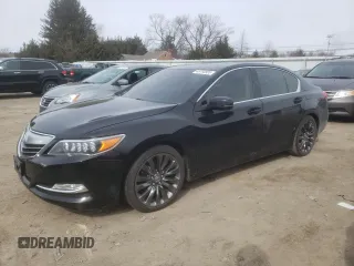 2017 Acura RLX Advance Pkg with VIN JH4KC1F94HC001009, listed as a Copart auction lot 45793555 with 127,870 mi miles and Salvage Title. Bid and sale history available at carsss.com. Image 1.