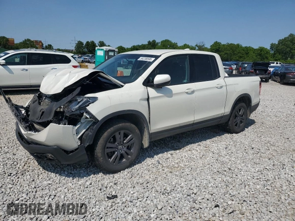 2019 Honda Ridgeline Sport with VIN 5FPYK3F12KB032801, listed as a Copart auction lot 59238595 with 41,000 mi miles and Salvage title. Bid and sale history available at DreamBid. Image 1.