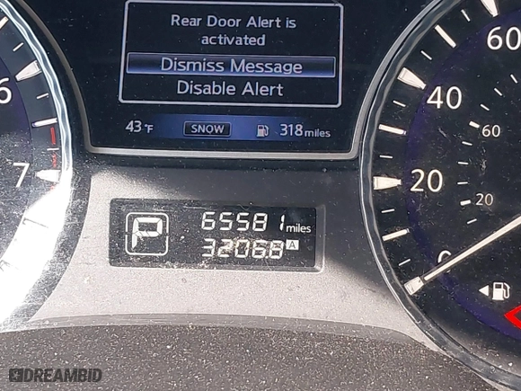 2019 Infiniti QX60 PURE with VIN 5N1DL0MM2KC514743, listed as a IAAI auction lot 41600018 with 65,581 mi miles. Bid and sale history available at carsss.com. Image 15.