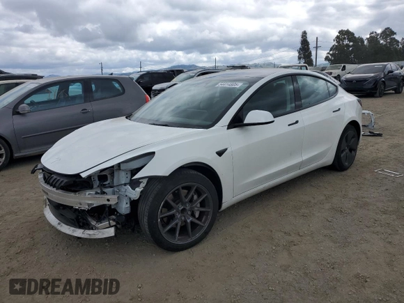 2022 Tesla Model 3 with VIN 5YJ3E1EA4NF207232, listed as a Copart auction lot 54414805 with Not Provided miles and Salvage Title. Bid and sale history available at DreamBid. Image 1.