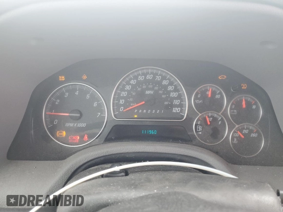 2007 GMC Envoy SLE z VIN 1GKDT13S272124785, wystawiony jako Copart lot #56509515 z przebiegiem 111 960 mil mil oraz Czysty tytuł • Clean title. Historia ofert i sprzedaży dostępna na DreamBid. Obrazek 9.