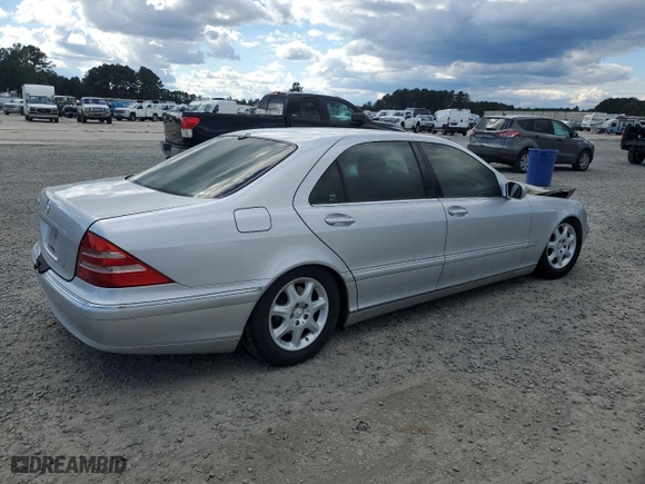 2000 Mercedes-Benz S-Class with VIN WDBNG70J9YA096718, listed as a Copart auction lot 76510504 with NaN miles and Salvage Title. Bid and sale history available at carsss.com. Image 3.