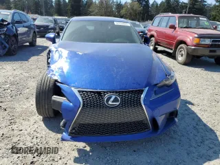 2016 Lexus IS 200t with VIN JTHBA1D22G5013724, listed as a Copart auction lot 52256665 with 104,892 mi miles and Salvage title. Bid and sale history available at DreamBid. Image 5.
