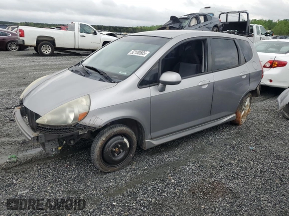 2007 Honda Fit Sport with VIN JHMGD37667S009247, listed as a Copart auction lot 52100505 with 154,019 mi miles and Non Repairable. Bid and sale history available at carsss.com. Image 1.