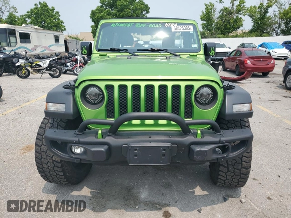 2018 Jeep Wrangler Unlimited Sport z VIN 1C4HJXDG5JW320526, wystawiony jako Copart lot #58425305 z przebiegiem 118 603 mil mil oraz Szkoda całkowita • Salvage title. Historia ofert i sprzedaży dostępna na DreamBid. Obrazek 5.