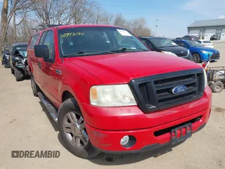 2007 Ford F-150 STX with VIN 1FTRX12W57FB47934, listed as a IAAI auction lot 41913194 with 159,778 mi miles. Bid and sale history available at carsss.com. Image 1.