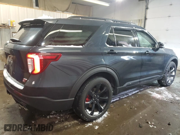 2024 Ford Explorer ST with VIN 1FM5K8GC1RGA38643, listed as a Copart auction lot 42594855 with 9,093 mi miles and Salvage Title. Bid and sale history available at carsss.com. Image 3.