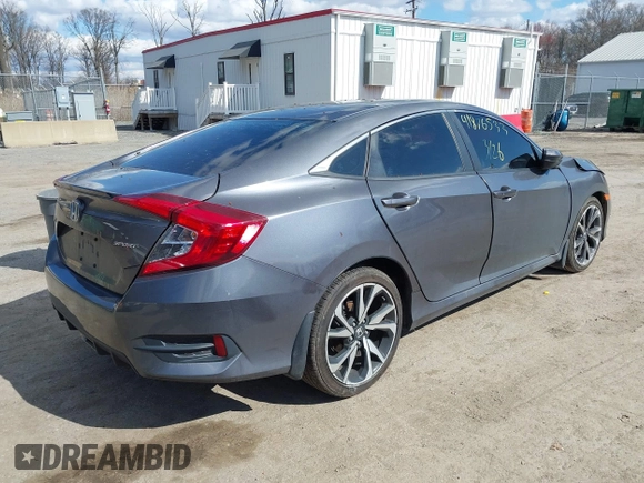 2020 Honda Civic Sedan Sport with VIN 2HGFC2F81LH511700, listed as a IAAI auction lot 41876533 with 79,610 mi miles. Bid and sale history available at carsss.com. Image 4.