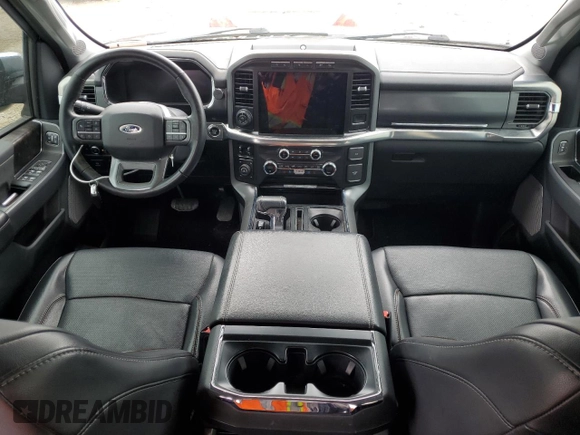 2021 Ford F-150 XL with VIN 1FTFW1E56MFA78191, listed as a Copart auction lot 57582025 with 92,347 mi miles and Salvage title. Bid and sale history available at DreamBid. Image 8.
