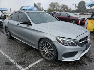 2016 Mercedes-Benz C 450 AMG with VIN 55SWF6EB1GU131373, listed as a Copart auction lot 45227155 with 100,091 mi miles and Salvage Title. Bid and sale history available at carsss.com. Image 4.