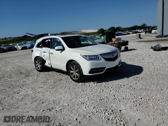 2014 Acura MDX Advance with VIN 5FRYD4H88EB011120, listed as a Copart auction lot 49818075 with 59,560 mi miles and Salvage Title. Bid and sale history available at DreamBid. Image 12.
