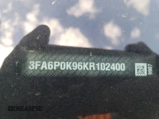 2019 Ford Fusion Titanium with VIN 3FA6P0K96KR102400, listed as a Copart auction lot 53319485 with 76,188 mi miles and Salvage Title. Bid and sale history available at carsss.com. Image 12.