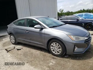 2019 Hyundai Elantra SE with VIN KMHD74LF6KU833555, listed as a Copart auction lot 53786815 with 56,501 mi miles and Salvage Title. Bid and sale history available at DreamBid. Image 4.