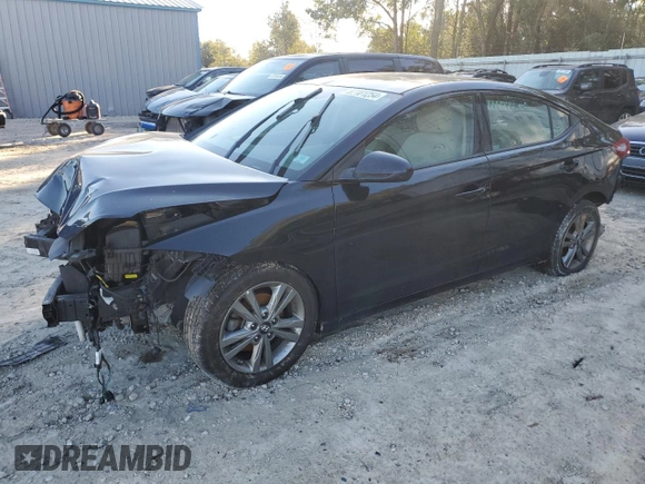 2018 Hyundai Elantra SEL with VIN 5NPD84LF8JH395292, listed as a Copart auction lot 87181254 with 81,262 mi miles and Salvage Title. Bid and sale history available at DreamBid. Image 1.