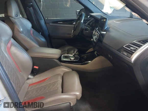 2023 BMW X3 M with VIN 5YM13EC09P9P65368, listed as a IAAI auction lot 41750837 with 27,708 mi miles and . Bid and sale history available at DreamBid. Image 5.