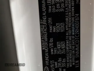2024 Genesis GV70 Sport с VIN 5NMMCDTC2RH007874, выставлен на аукционе Copart как лот 88458255 с пробегом 7 736 миль миль и Списание • Salvage title. История ставок и продаж доступна на DreamBid. Изображение 14.