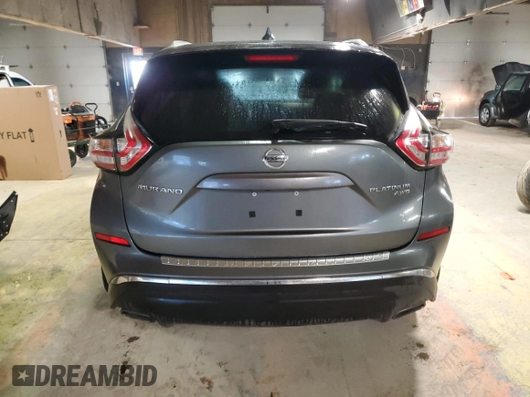 2018 Nissan Murano Platinum with VIN 5N1AZ2MH4JN192089, listed as a Copart auction lot 42425495 with 97,931 mi miles and Clean Title. Bid and sale history available at carsss.com. Image 6.